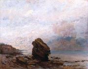 Gustave Courbet Isolated Rock (Le Rocher isolx) Spain oil painting artist